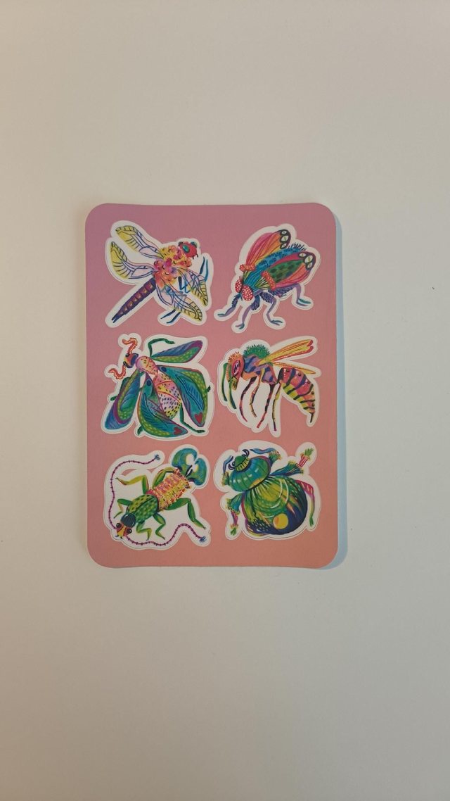 Planche stickers - Justine Pocket