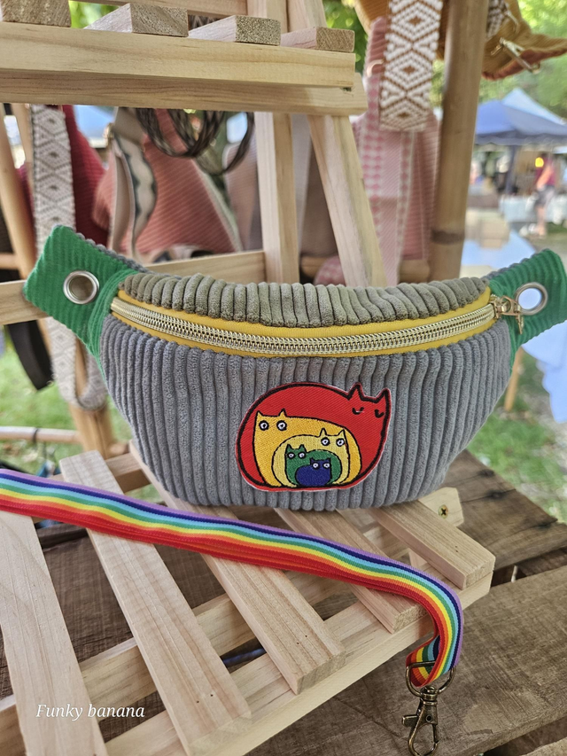 Banane mini velours multicolore - Taille XXS