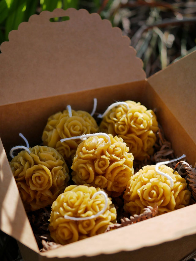 PRÉCOMMANDE / Bougies Bouquet de Roses ~ Coffret de 6