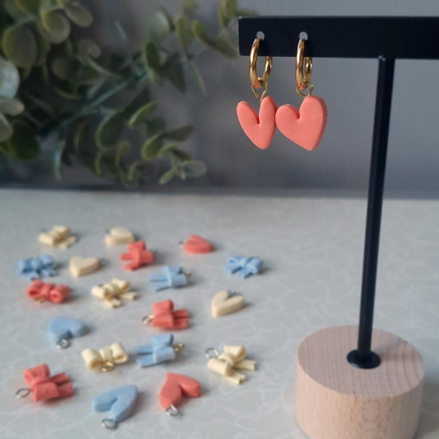 Coeurs roses doré - Interchangeables