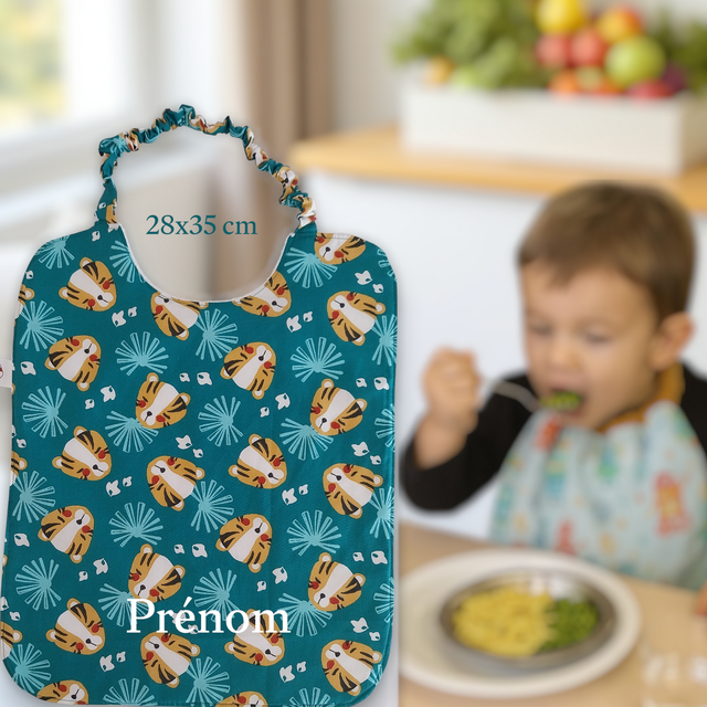 Serviette cantine élastiquée