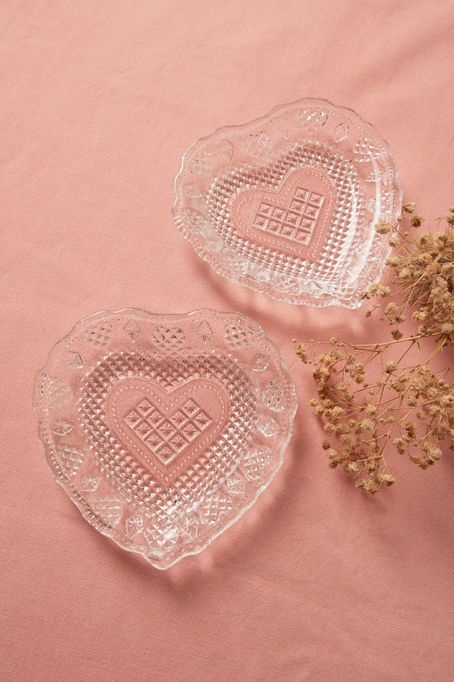 Coupelles, vide poche en forme de coeur ✨