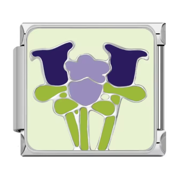 Charm Tulipanes Fondo Verde