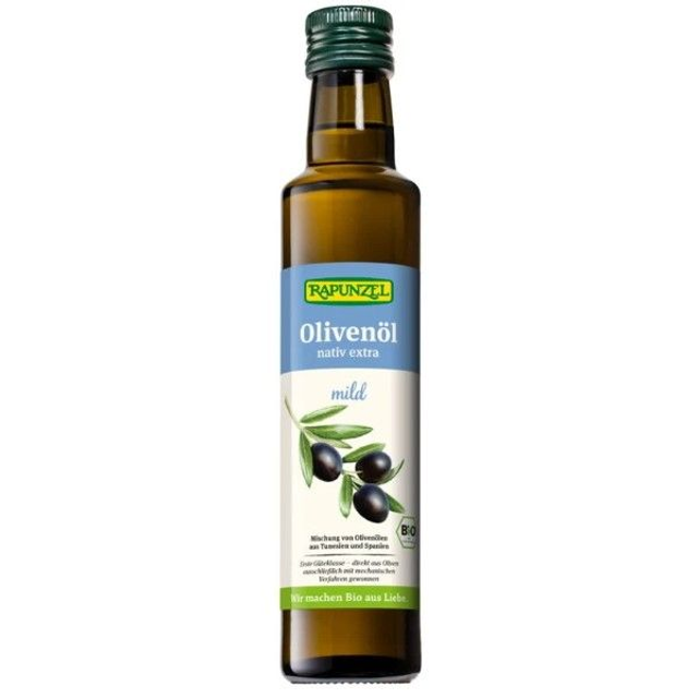 Rapunzel Olivenöl mild, nativ extra aus Tunesien, 250ml Flasche