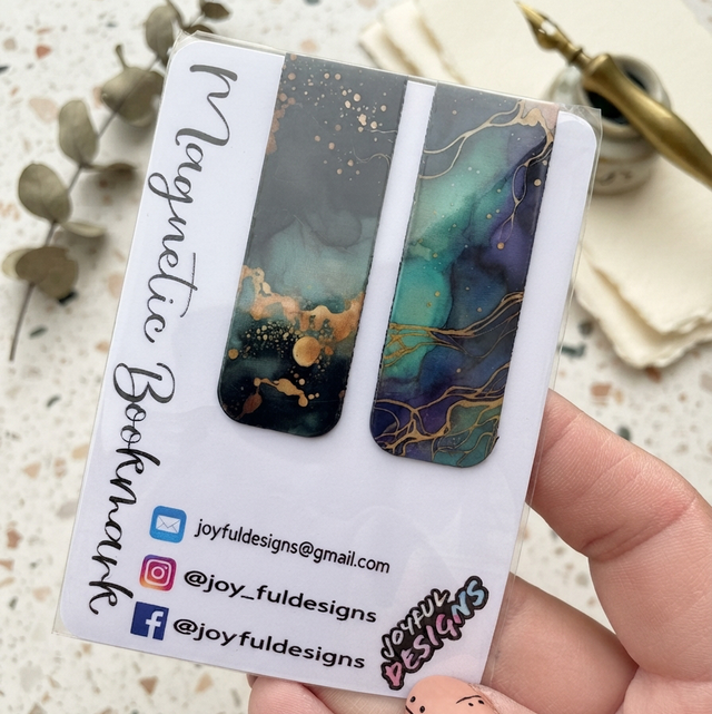 Magnetic Bookmarks (Watercolour)