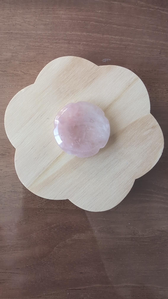 Worry fleurs Quartz rose 
