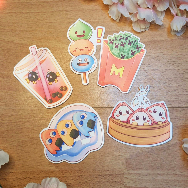 Gaming Foodies Sticker Bundle