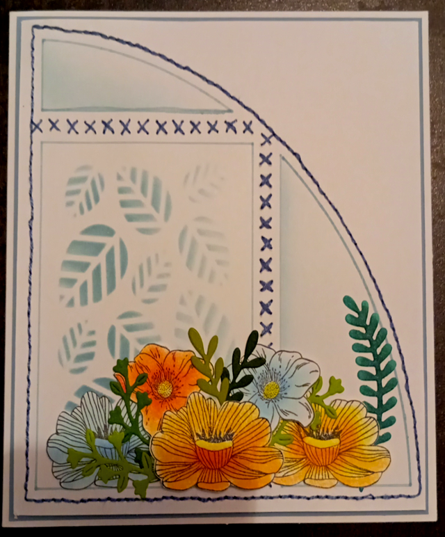 Carte Fête des Mamies faite main - Carte fleurie artisanale, carte grand-mère couture main, Carte anniversaire mamie, création unique