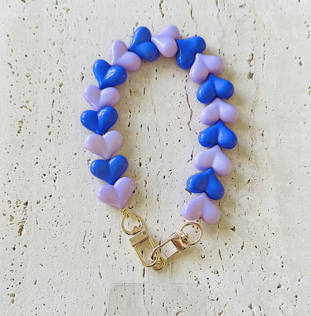 Hartjes Telefoonkoort blauw/paars 