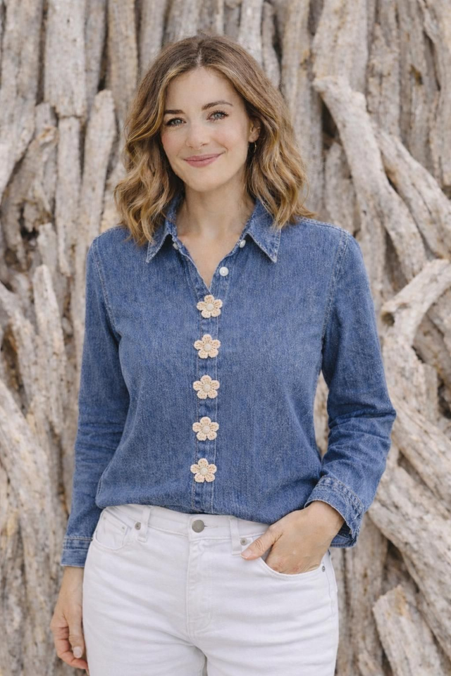 19.BOUTON EN FLEUR BEIGE