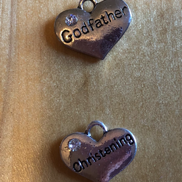Christning Heart Charms
