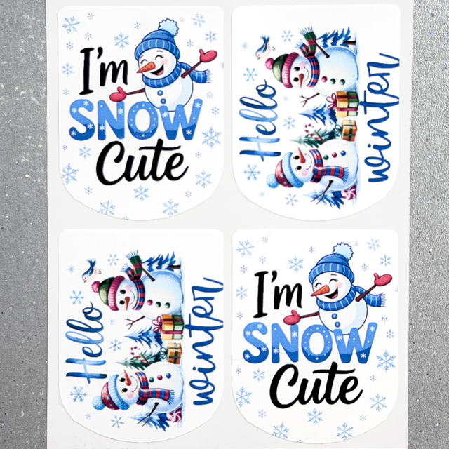 Hello Winter Stickers (Set of 4)