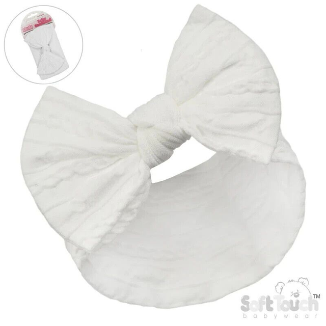 Beautiful baby wide headband with large bow