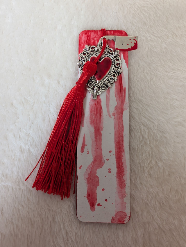 Blood Spatter Bookmark - Design 2