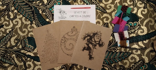 Cartes à coudre - kit couture pour enfant 3-6 ans