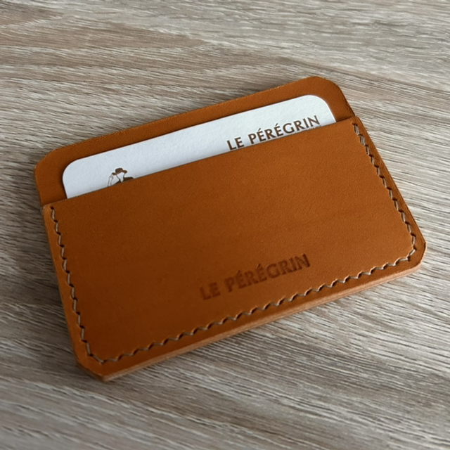 Porte-carte en cuir de bœuf/taureau