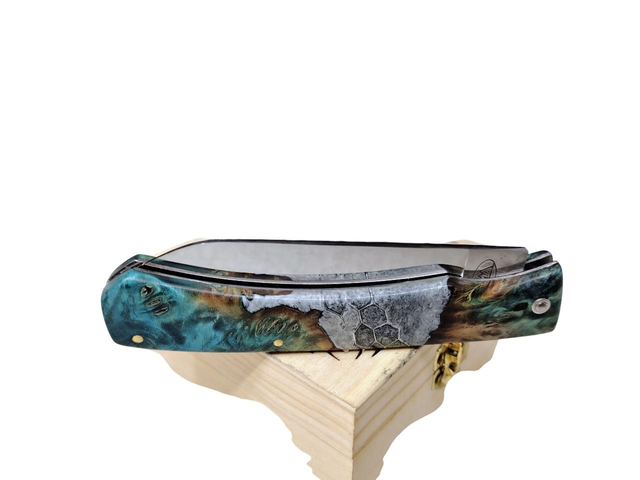 L&#039;Ambacien ®️ polymiroir inox en Loupe de tilleul 