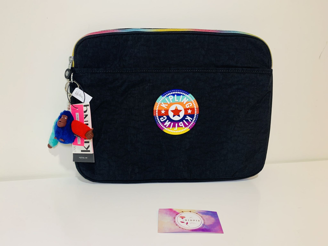 Kipling - Laptop Sleeve Truly Black Rainbow