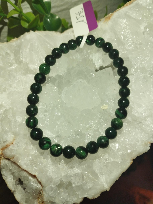 Bracelet Émeraude 6mm