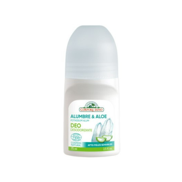 Desodorante Roll-On Alumbre y Aloe Vera Eco 75ml Corpore Sano