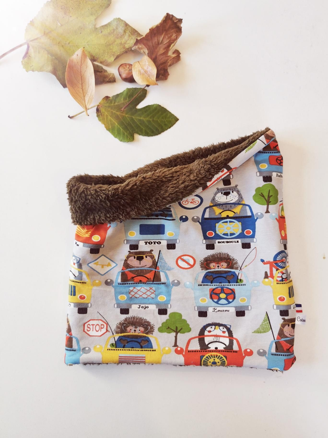 Snood enfant Animaux en voiture