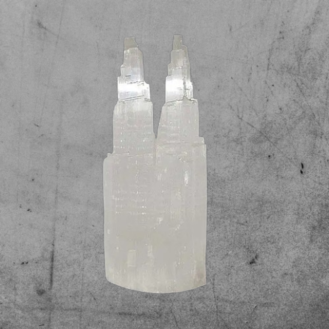 Tupla seleniitti torni 10cm. 