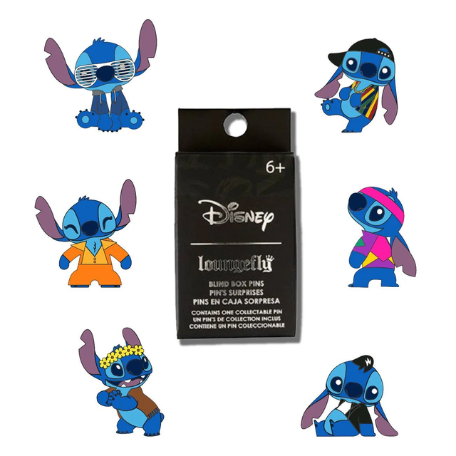 Disney: Lilo & Stitch Loungefly Different Era Blind Box Pins