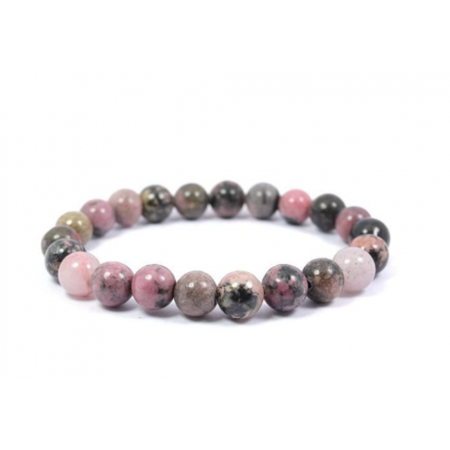 Bracelet Rhodonite 8mm By MoustickatCie