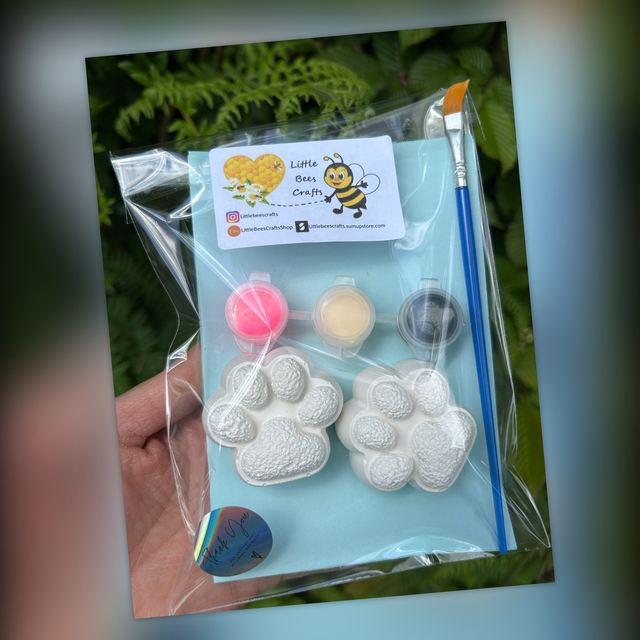 Paws Party Bags – Pets Lover - Birthday Gift - Kids Activity - Painting Kit  - Party Bag Filler