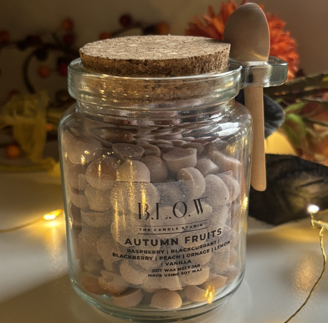 Autumn Fruits Dot Jar