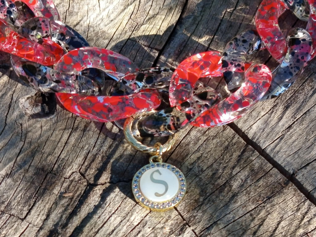 Bracelet gros maillons en acrylique Vishisht Shishtata