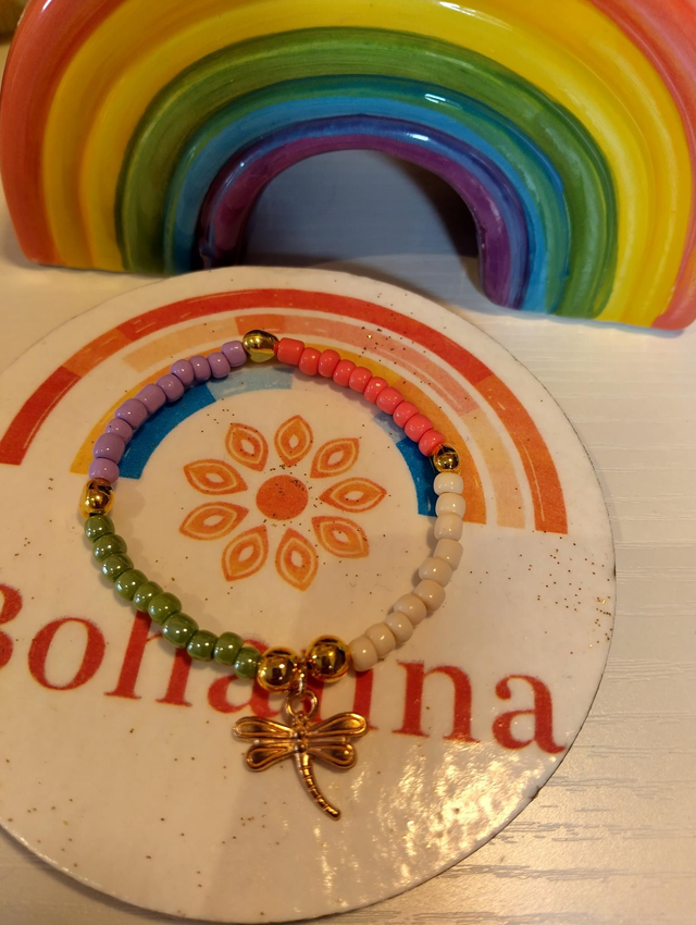  Dragonfly Beaded Bracelet – Handmade Jewellery