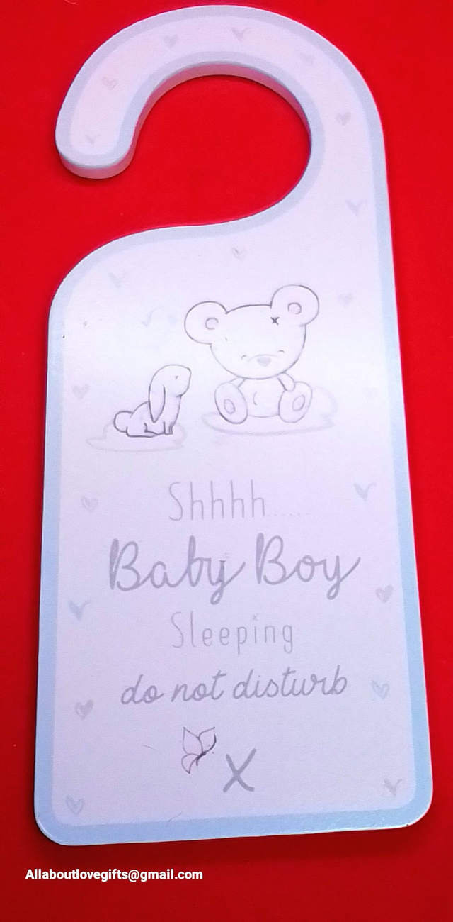 Boy Baby Door Hanger