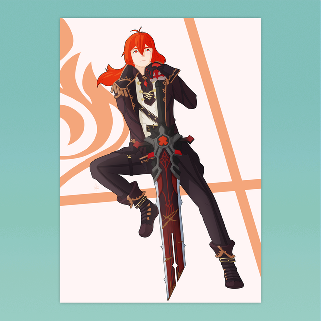 Genshin Diluc Print