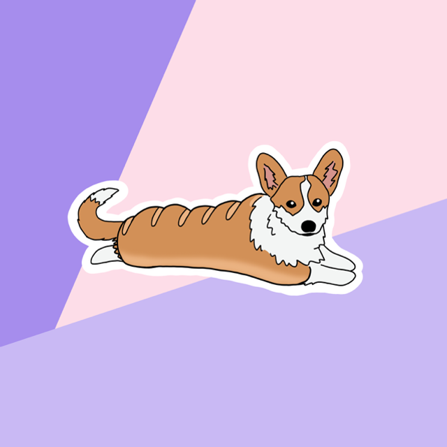 CORGI pin - Toby baguette