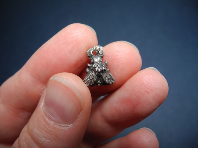 Silver Necklace "Pandora's Hope" with delicate moth pendant