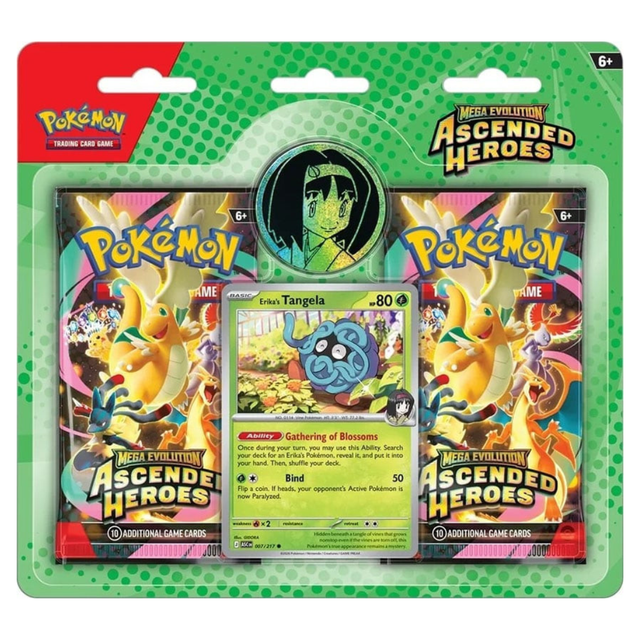 Pokémon TCG: ME2.5 Ascended Heroes - 2-Pack Blister - Erika's Tangela (julkaisu 30.1.2026)
