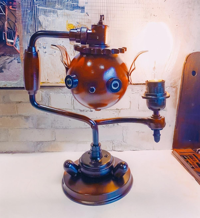 Lampe Vilebrequin d'ambiance à poser,  Esprit Vintage, Artisanat Français