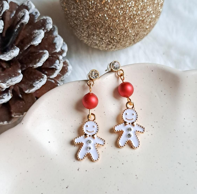 Boucles d'oreilles pain d'épice 