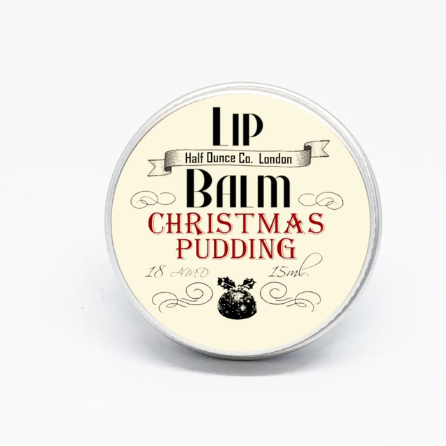 Christmas Pudding Lip Balm by Half Ounce Co