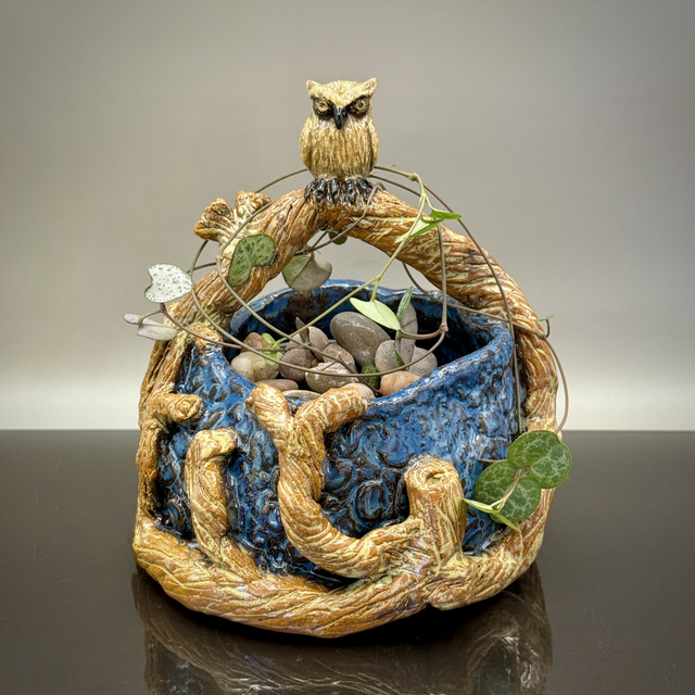 Night owl on the vine