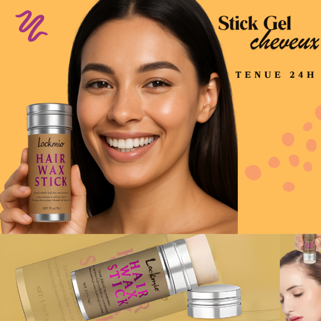 Stick gel coiffant pour cheveux Rebelles, Frisés, Perruques