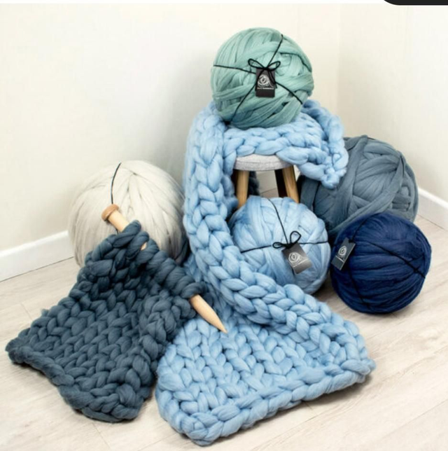 Arm knitted blanket at Sew Woolly on 24th Jan 2026