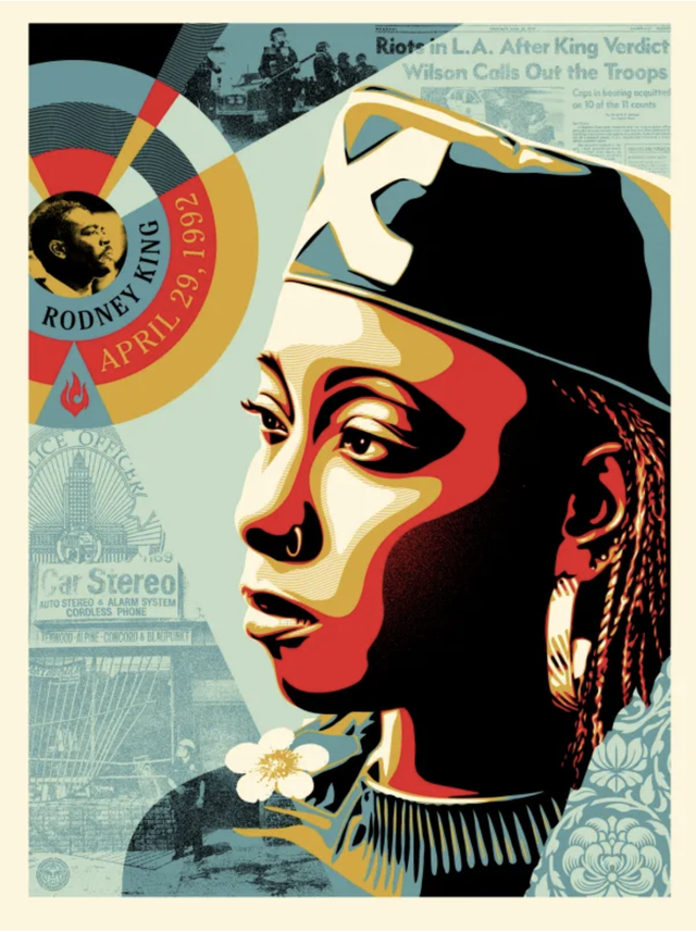 Shepard Fairey - Eyes on the King verdict - 600ex -2022