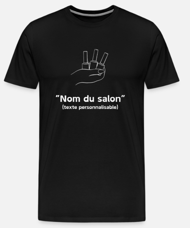 T-shirt personnalisable Salon d'esthétique 
