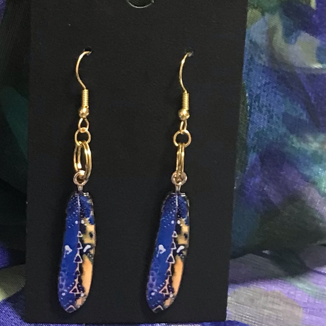 Blue Dangling Earrings - BLDE47