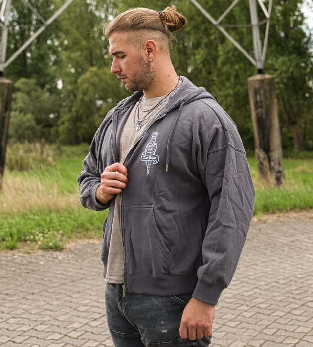 Zipper - „Sweet Poison“ Gray White