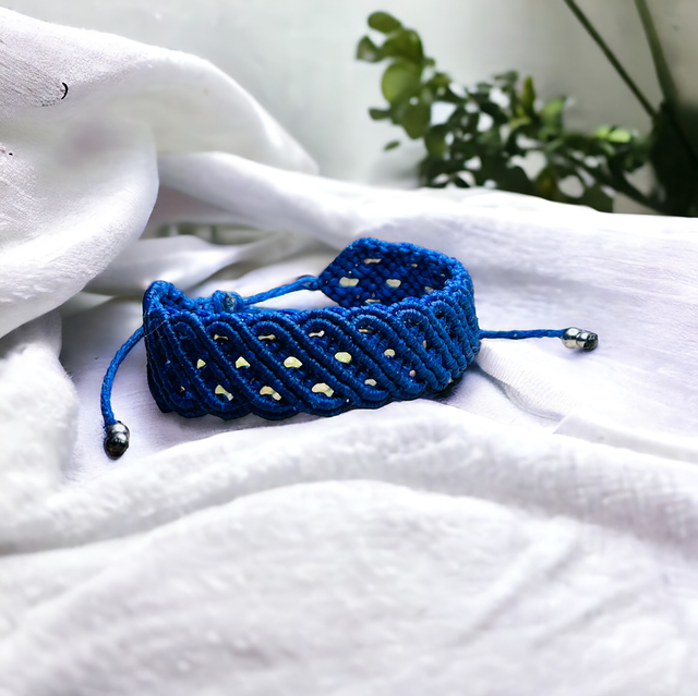Bracelet Bleu Roi Celtique 