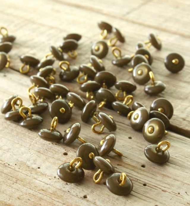 Perla 10mm Kaki - Eglantine et Zoé