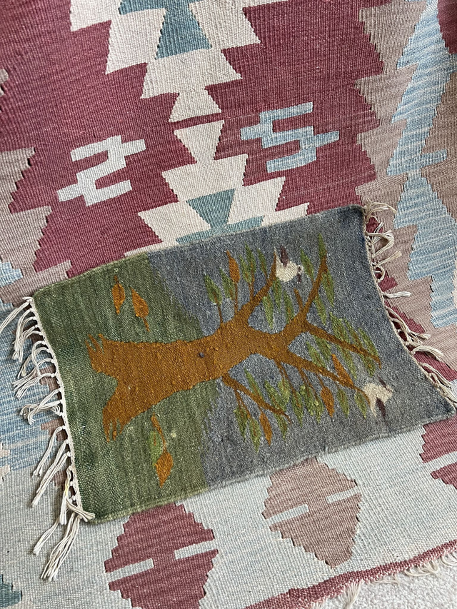 Folk Style Woven Tree Carpet 
